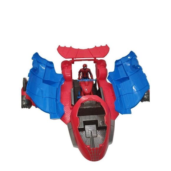 Marvel Spider-Man Jetquarters Ship Green Goblin Articulated Figures Playset NWOT - Picture 5 of 11